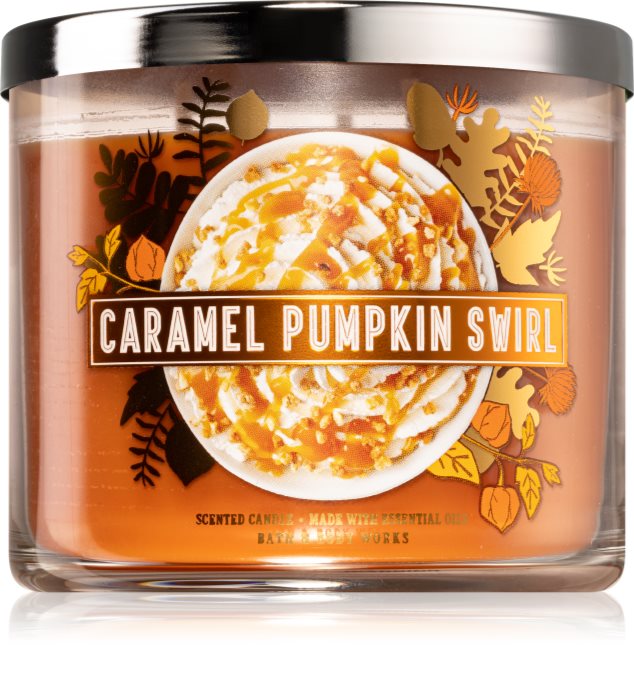 Bath & Body Works Caramel Pumpkin Swirl scented candle notino.co.uk