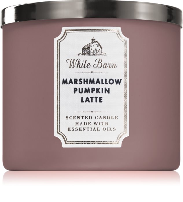 Bath & Body Works Marshmallow Pumpkin Latte scented candle notino.co.uk