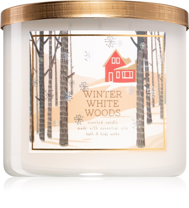 Bath & Body Works Winter White Woods scented candle notino.co.uk