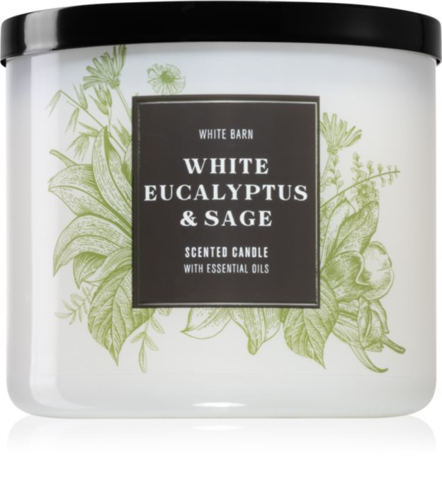Bath & Body Works White Eucalyptus & Sage scented candle I. notino.co.uk