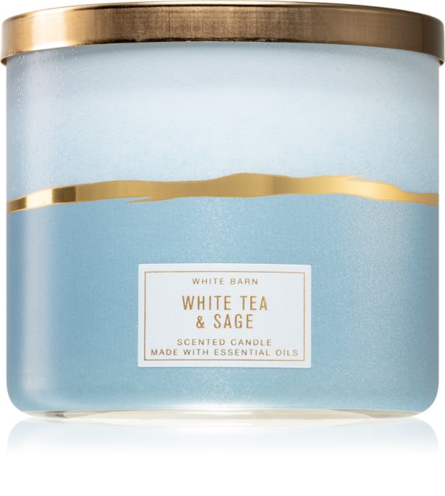Bath & Body Works White Tea & Sage geurkaars notino.nl