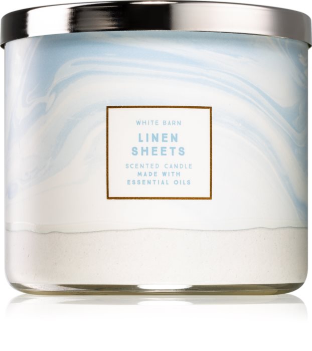 Bath & Body Works Linen Sheets ароматна свещ Аромати за дома Bath