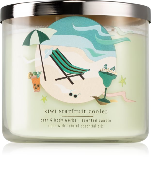 Bath & Body Works Kiwi Starfruit Cooler scented candle notino.co.uk