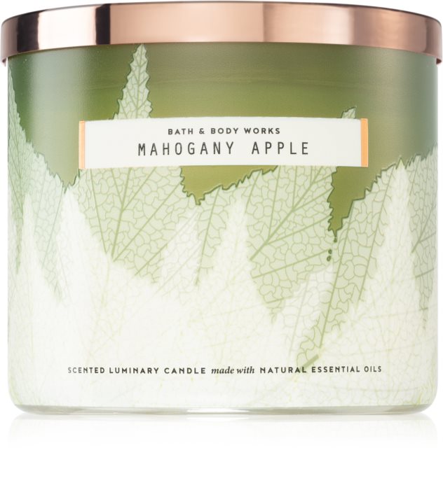 Bath & Body Works Mahogany Apple vela perfumada notino.pt