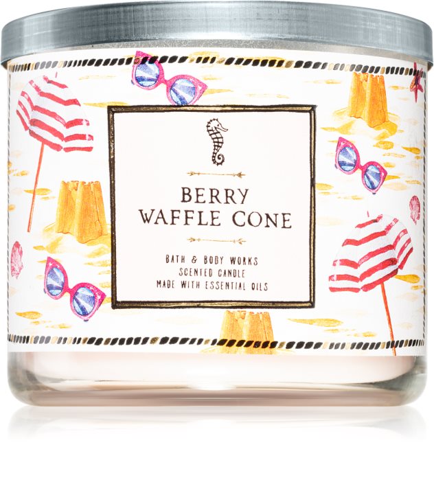 Bath & Body Works Berry Waffle Cone scented candle III notino.co.uk