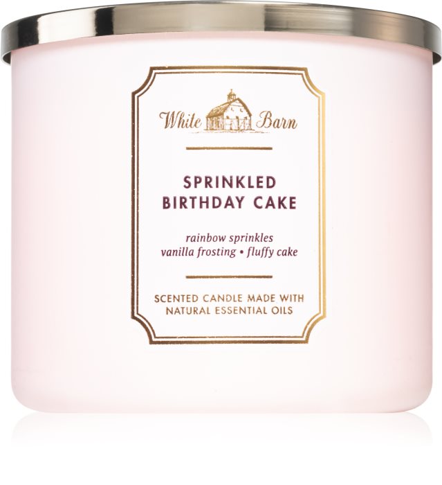 Bath & Body Works Sprinkled Birthday Cake scented candle notino.ie