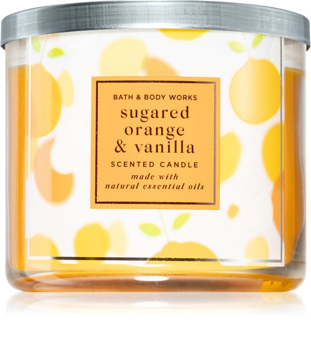 Bath & Body Works Sugared Orange Vanilla ароматна свещ Аромати за