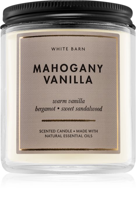 Bath & Body Works Mahogany Vanilla Scented Candle I. | Notino.co.uk