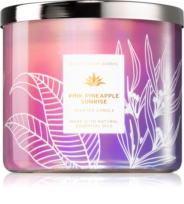 Bath Body Works Pink Pineapple Sunrise Scented Candle Notino Co Uk