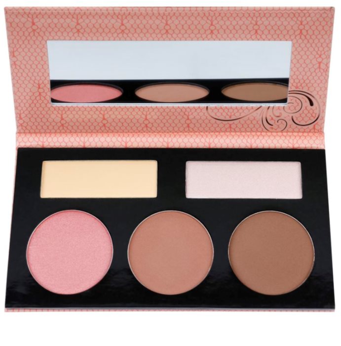 Bh Cosmetics Forever Nude Sculpt And Glow Contouring Palette With Mirror 