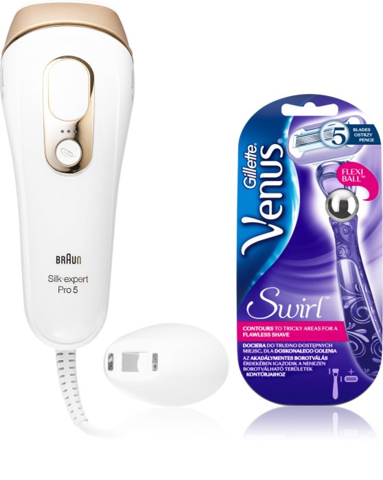 Braun Silk Expert Pro 5 PL5117 IPL epilátor na tělo, tvář, oblast bikin