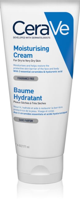 CeraVe Moisturizers crème hydratante visage et corps pour peaux sèches ...