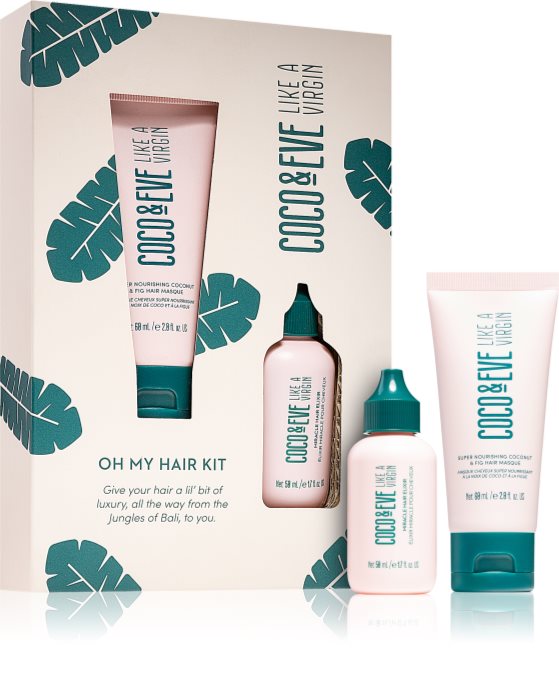 Coco & Eve Like A Virgin Oh My Hair Kit Set (for Shiny and Soft Hair