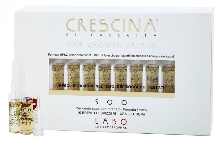 Crescina HAIR GROWTH FACTOR 500 ReGrowth Treatment in Ampoules for