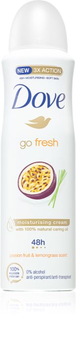 Dove Go Fresh Passion Fruit And Lemongrass Spray Anti Transpirant Notinofr 7446