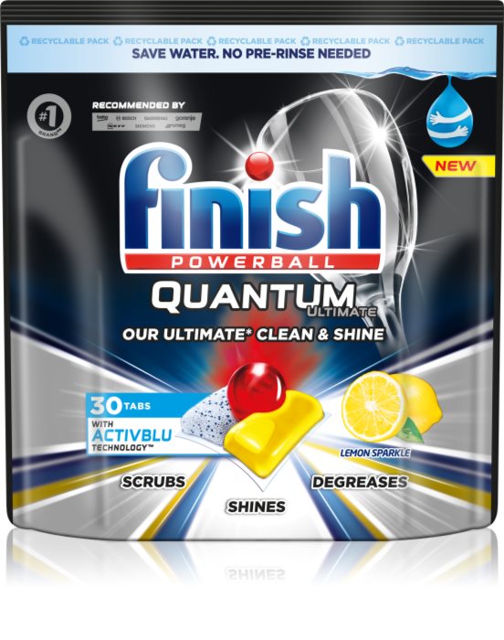 Finish Quantum Ultimate Lemon Sparkle Spülmaschinentabs