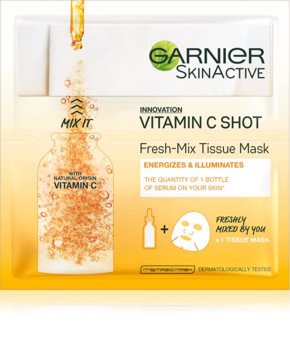 Garnier Skin Naturals Fresh Mix Mask Vitamin maschera per pelli secche ...