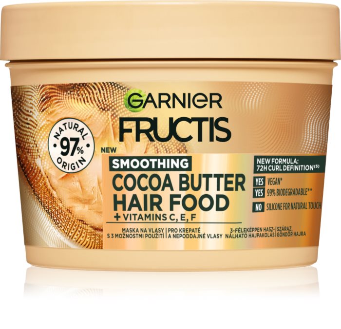 Garnier Fructis Cocoa Butter Hair Food Nourishing Hair Mask With Cocoa