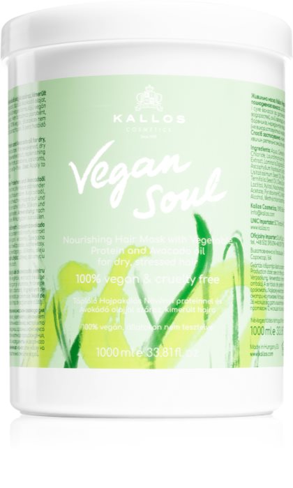 Kallos Vegan Soul Nourishing Mask For Dry, Stressed Hair | Notino.ie