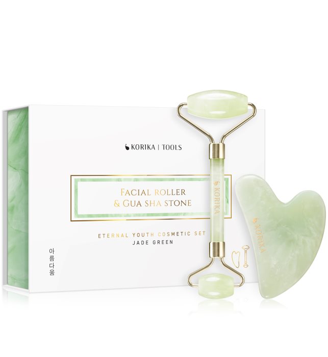 KORIKA Tools Face Roller & Gua Sha rolo de massagem para rosto i