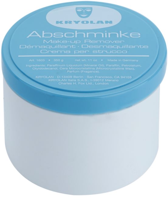 Kryolan Basic Removal Vaseline Makeup Remover for Persistent Makeup Big