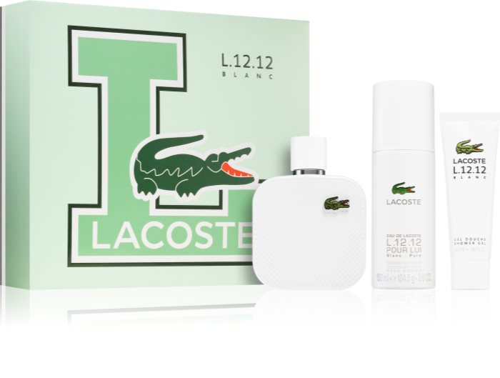 Lacoste Eau de Lacoste L.12.12 Blanc coffret cadeau pour homme notino.be