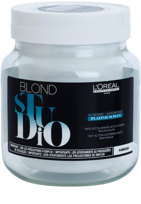 Обесцвечивающая паста до 7 уровней осветления Blond Studio Lightening Platinium Plus 500г