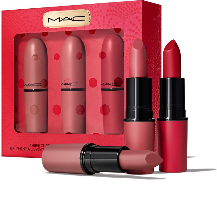MAC Cosmetics Bubbles & Bows Three Cheers! Lipstick Trio Geschenkset