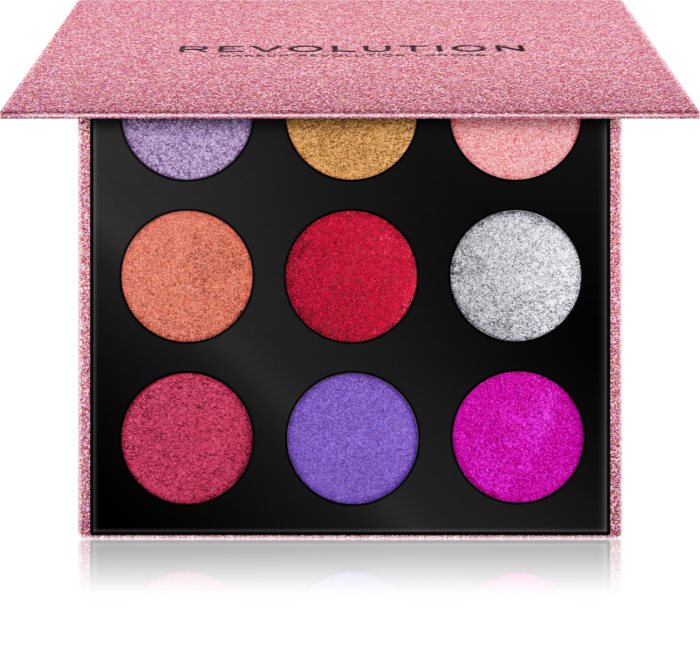 Makeup Revolution Pressed Glitter Palette highlighter paletta notino.hu