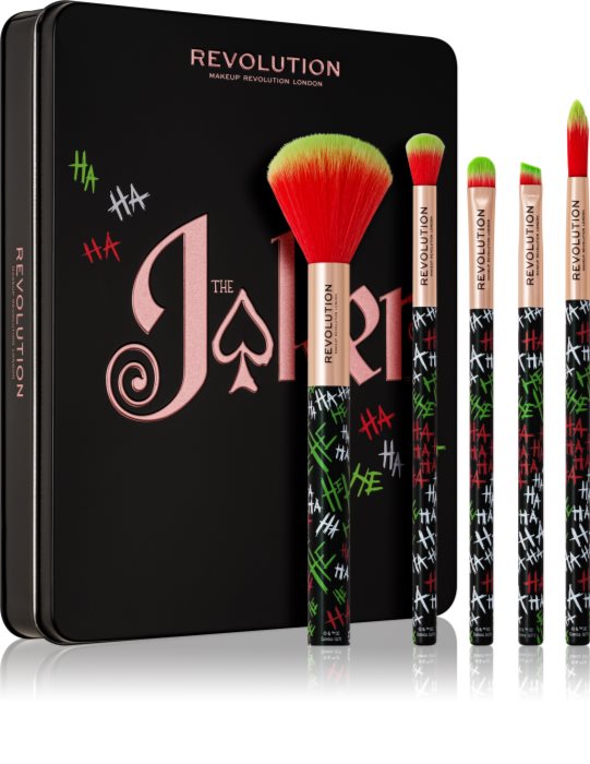 Makeup Revolution DC Collection X Joker™ Makeup Brush Set with Pouch