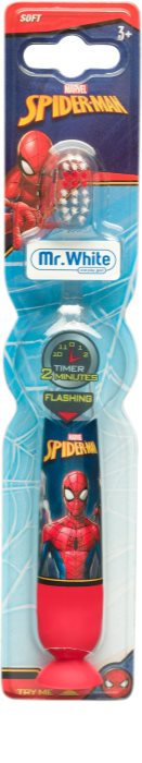 Marvel Spiderman Flashing Toothbrush Children's Battery Toothbrush Soft ...