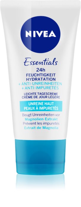 Creme Nivea Pour Quelle Type De Peau Nivea Essentials crème de jour légère pour peaux à problèmes | notino.be