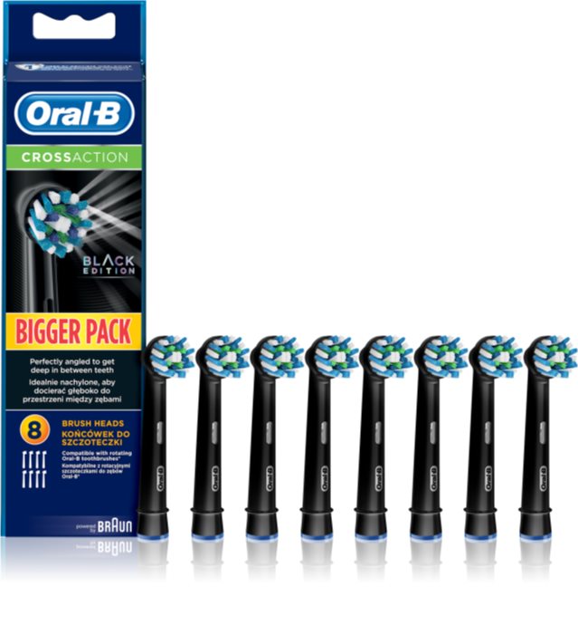 Oral B Cross Action EB 50 Black Recambio Para Cepillo De Dientes8 Uds ...