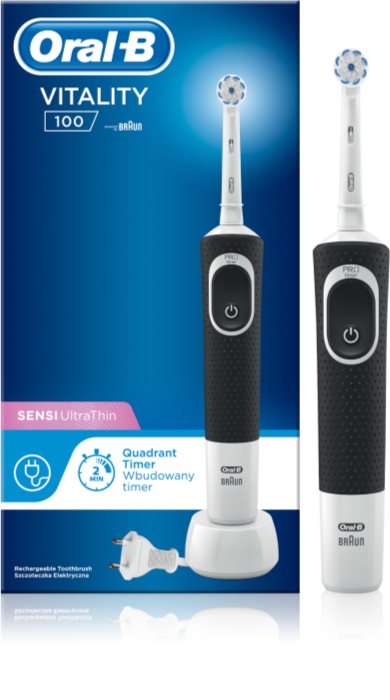 Oral B Vitality 100 Sensi UltraThin D100.413.1 Black Brosse à Dents ...