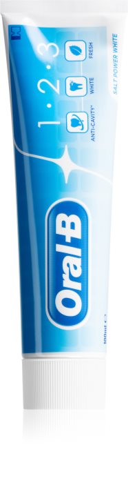 Oral B 1-2-3 Salt Power White Dentifricio Sbiancante Per Un Trattamento ...