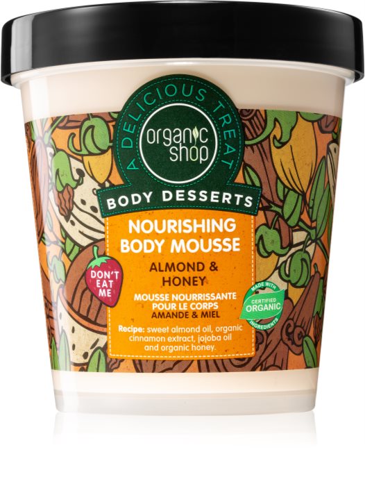 Organic Shop Body Desserts Almond And Honey Body Schaum Zum Nähren Und Feuchtigkeit Spenden 