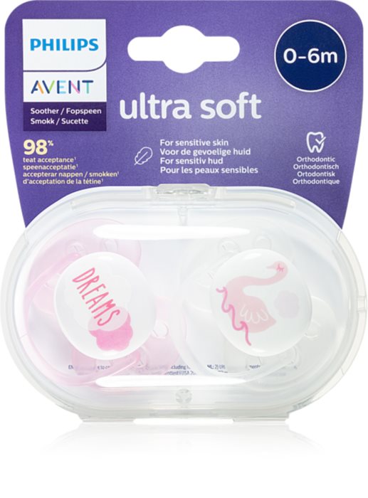 Philips Avent Soother Ultra Soft 0 6 m dummy notino.co.uk