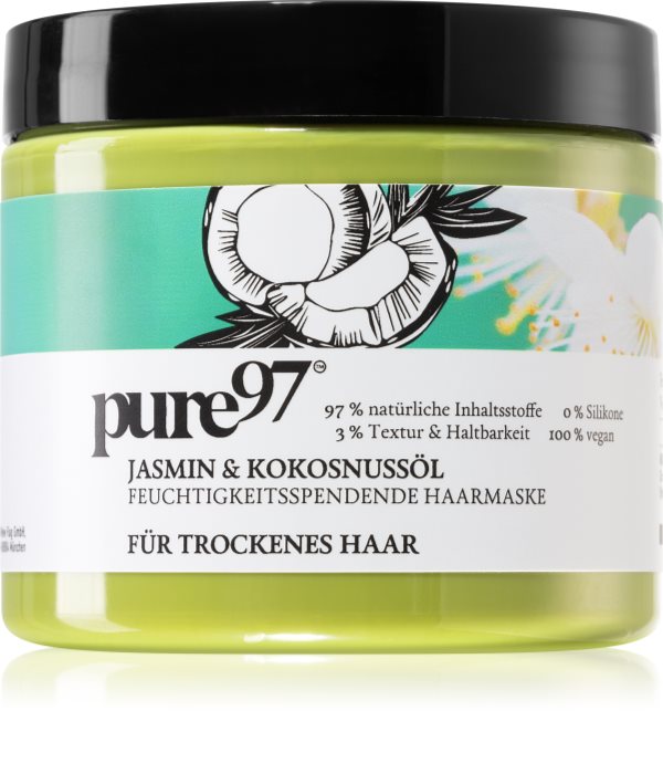 Pure97 Jasmin & Kokosnussöl Hydratisierende Maske für trockenes Haar