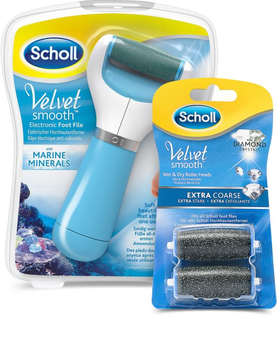 Scholl Expert Care Electronic Foot File + 2 Replacement Heads notino.ie