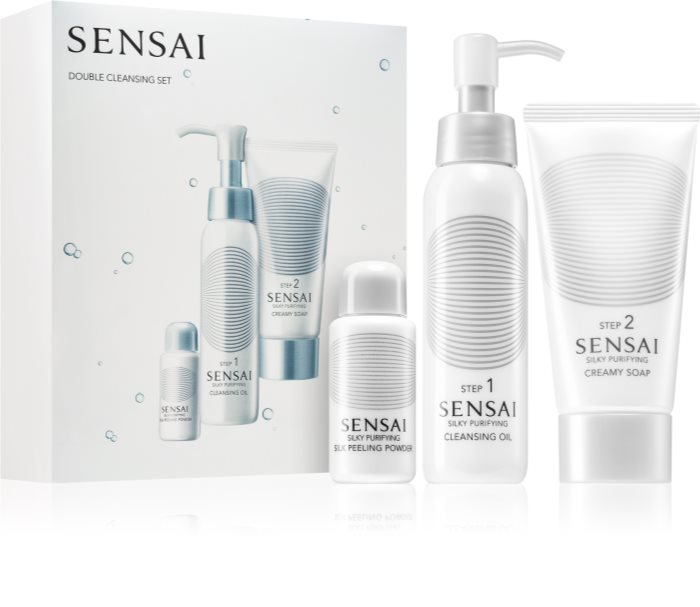 Sensai Silky Purifying Double Cleansing Set Gift Set (For Perfect Skin