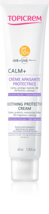 Topicrem CALM+ Soothing Protective Cream crème solaire SPF 50+ corps et ...