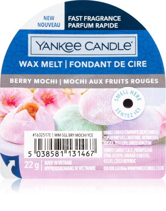 Yankee Candle Berry Mochi tartelette en cire notino.fr