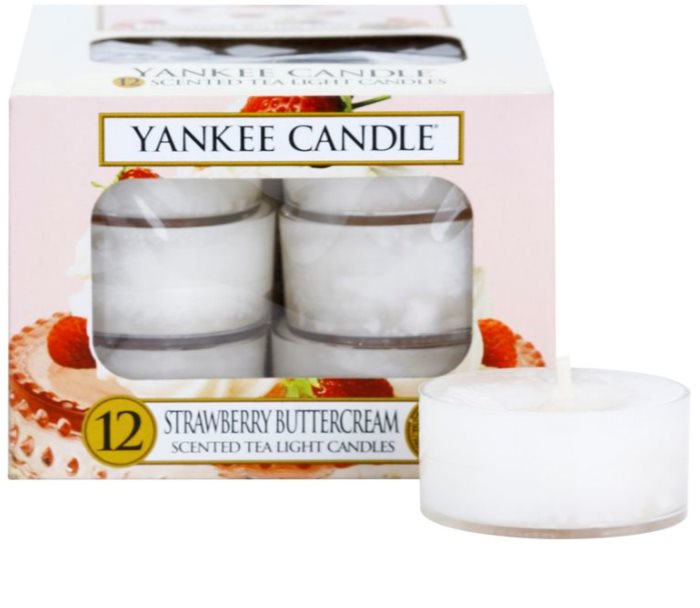 Yankee Candle Strawberry Buttercream bougie chauffeplat 12 x 9,8 g notino.fr