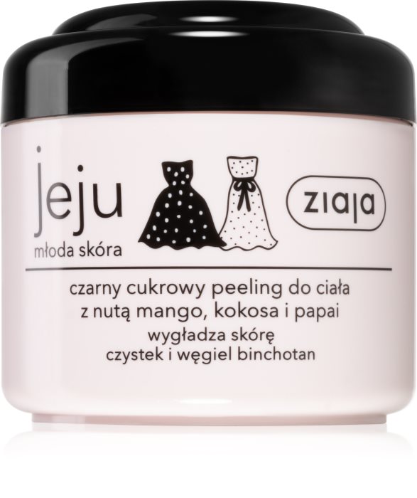Ziaja Jeju Young Skin Sugar Body Scrub Black notino.co.uk
