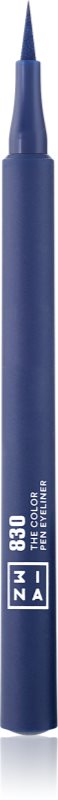 3INA The Color Pen Eyeliner tuș de ochi tip cariocă culoare 830 - Navy blue 1 ml