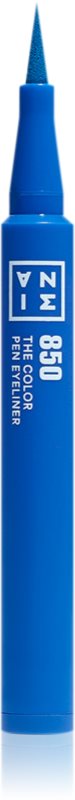 3INA The Color Pen Eyeliner Mini tuș de ochi tip cariocă culoare 850 - Blue 0,6 ml