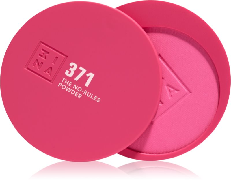 3INA The No-Rules Powder machiaj multifuncțional pentru ochi, buze și față culoare 371 - Electric pink, matte 8 g