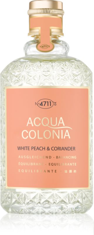 4711 Acqua Colonia White Peach & Coriander eau de cologne unisex 170 ml