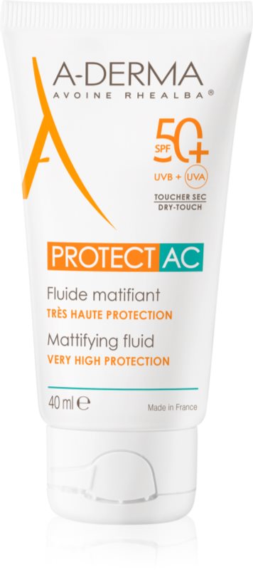 A-Derma Protect AC Mattifying Fluid fluid matifiant SPF 50+ 40 ml
