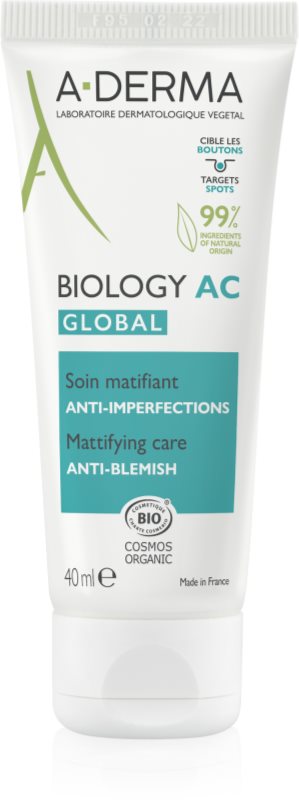 A-Derma Biology AC tratament matifiant impotriva imperfectiunilor pielii 40 ml